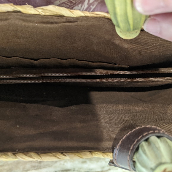 Anne Klein Basket Weave Shoulder Handbag Purse - Picture 5 of 5